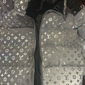 Designer Kids Puffer Jacket in Silver Gray